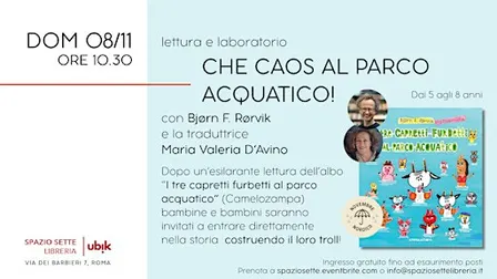 Lettura e laboratorio "Che caos al parco acquatico!"
