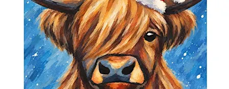 Festive Highland Cow at Brewhouse Chelmsford