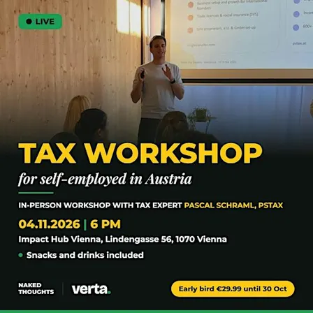 Tax Workshop for Self-Employed in Austria