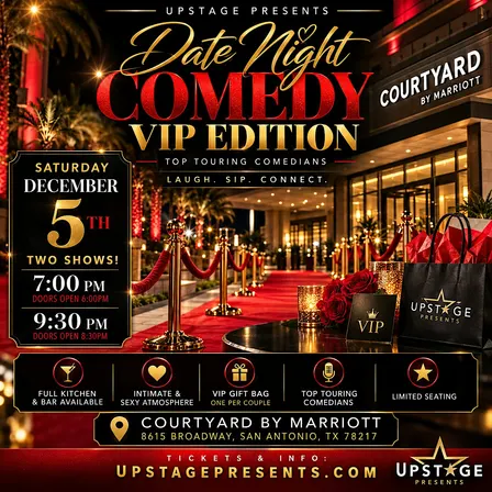 Date Night Comedy VIP Edition at Courtyard by Marriott - 9:30 PM Show