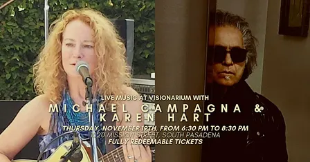 Live Music at Visionarium with Michael Campagna & Karen Hart