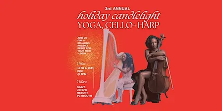 Holiday Candlelight Yin Yoga, Cello + Harp Experience