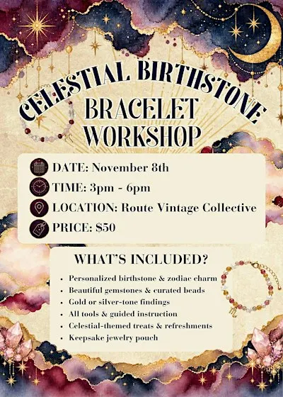 Celestial Birthstone Bracelet Workshop