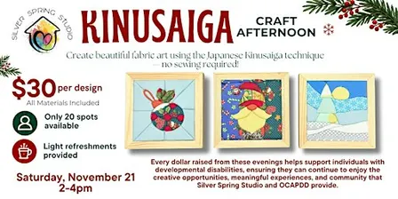 Kinusaige craft afternoon