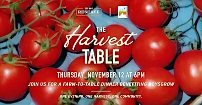 The Harvest Table: a farm-to-table dinner benefitting BoysGrow