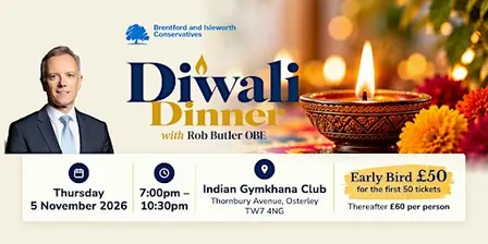 Brentford and Isleworth Conservatives – Diwali Dinner