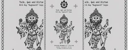 Talk, Q&A and Kirtan with Ray “Raghunath” Cappo