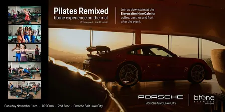 btone remixed pilates on the mat, at Porsche