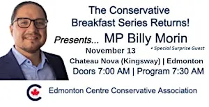 Conservative Breakfast Series | A Morning With MP Billy Morin