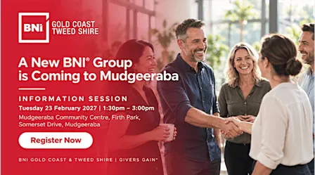 New BNI Group in Mudgeeraba – Information Session