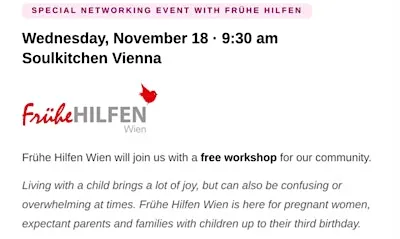 Special Networking cafe with Frühe Hilfen