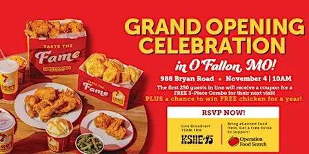 Grand Opening of the NEW Lee's Famous Recipe Chicken in O'Fallon, MO!