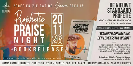Prophetic Praise Night + Bookrelease: De Nieuwe Standaard Profetie