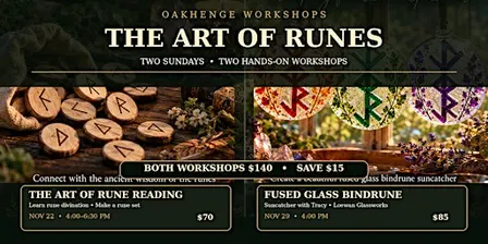 The Art of Runes: Divination & Fused Glass Bindrune Workshops