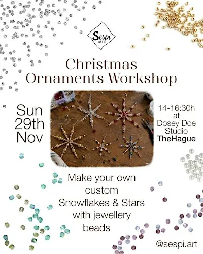 Making Beaded Christmas Ornaments with Sofi