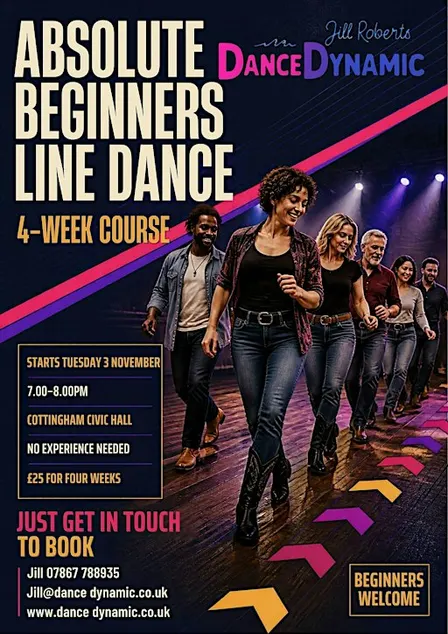 Absolute Beginners Line Dance 4 Week Courss