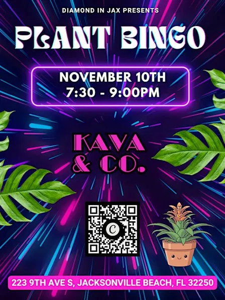 Plant Bingo - Kava & Co Jax Beach