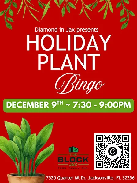 Holiday Plant Bingo - The Block JAX