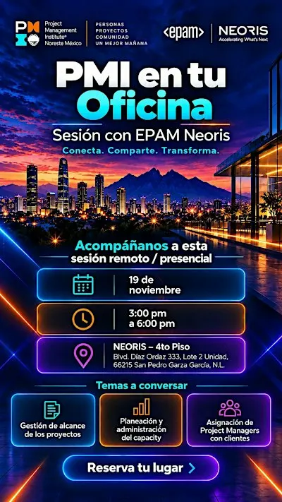 PMI en tu Oficina | EPAM - Neoris