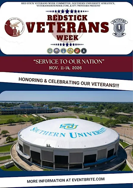 2026  RED STICK VETERANS' WEEK Nov 11-14th