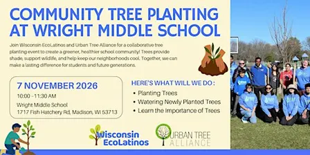 Community Tree Planting at Wright Middle School