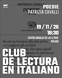 CLUB DE LECTURA EN ITALIANO | Patrizia Cavalli - Poesie