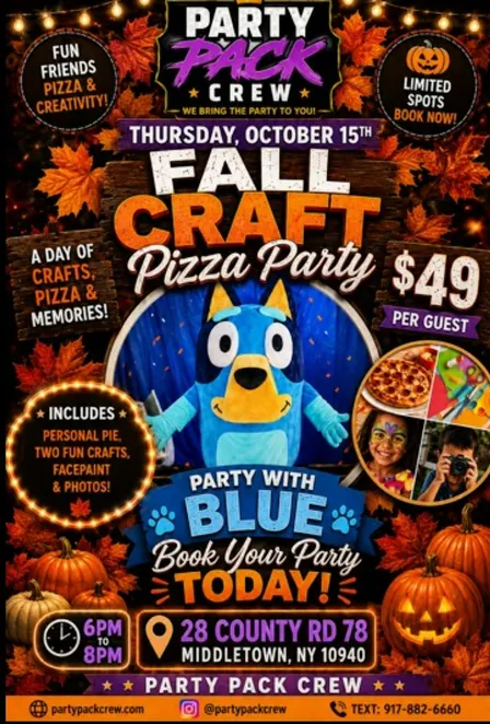 Halloween Pizza Party With Bluey