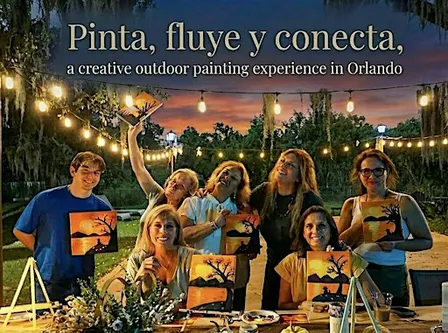 PINTA, FLUYE Y CONECTA.  A creative outdoor painting experience in Orlando