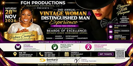 2ND ANNUAL VINTAGE WOMAN & DISTINGUISHED MAN EXPERIENCE!