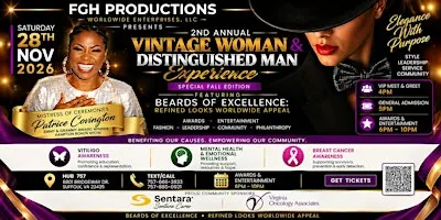 2ND ANNUAL VINTAGE WOMAN & DISTINGUISHED MAN EXPERIENCE!