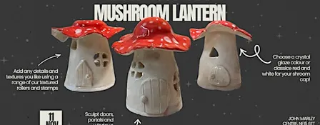 Make your own Mushroom Tealight Holder - Pottery Workshop