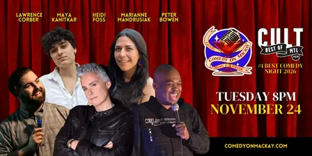 Tuesday Night Stand-Up Comedy Montreal | Comedy on Mackay Turns TWO!