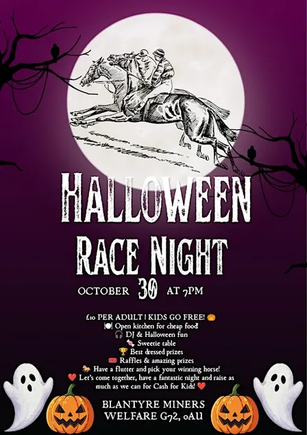 Halloween Race Night