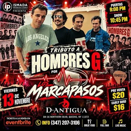 Tributo a Hombres G en Vivo por Los Marcapasos | Queens, NY
