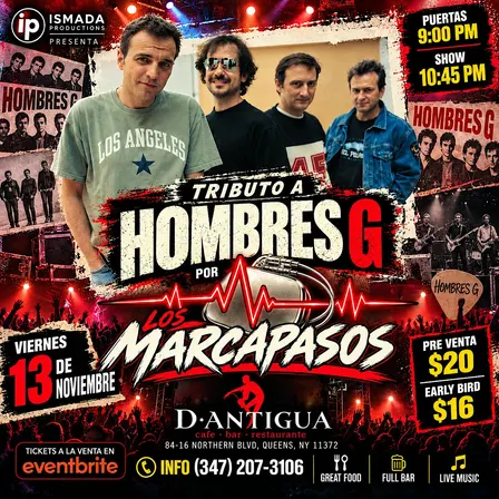 Tributo a Hombres G en Vivo por Los Marcapasos | Queens, NY