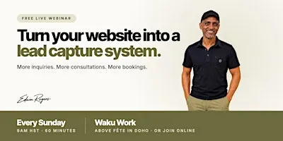 Free Webinar: Turn Your Website Into a Lead Capture System