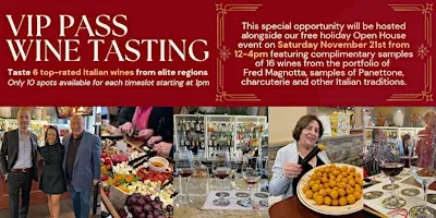 VIP Holiday Wine Tasting