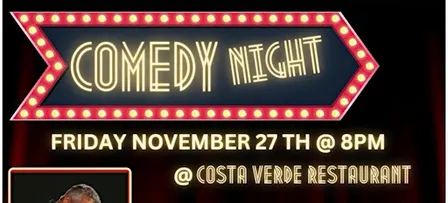 Costa Verde Comedy Night Friday NOVEMBER 27