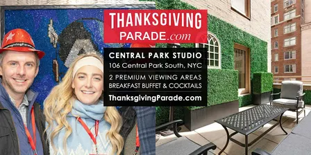 Premium Thanksgiving Parade Viewing Brunch CENTRAL PARK STUDIO 2026