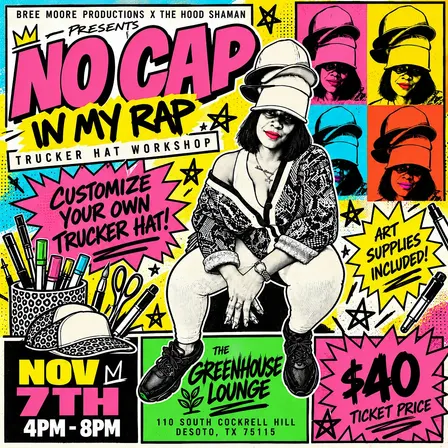 No Cap In My Rap: Trucker Hat Workshop