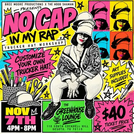 No Cap In My Rap: Trucker Hat Workshop