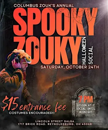 Zouk Dancing Halloween Party at Lincoln Street Salsa!