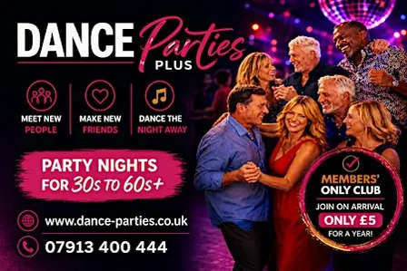 MAIDENHEAD, BERKS. Over 35's-65's+ Party for Singles & Couples- FRI 13 NOV