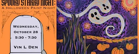 Spooky Starry Night Paint Night