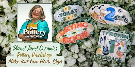 Pottery Workshop: 'Make and Decorate Your Own House Sign'