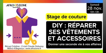 Stage de Couture : réparer ses vêtements et accessoires
