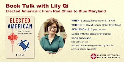 Book Talk with Lily Qi: Elected American