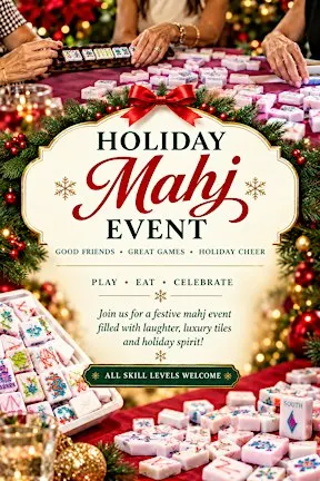 Holiday Mahj & Mingle with SoCalMoms & Mahjong Los Angeles