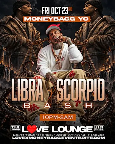 Moneybagg yo libra x Scorpio bash at CLUB LOVE
