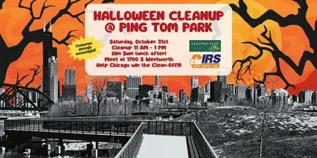Halloween Cleanup at Ping Tom Park + Lunch!